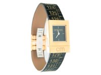 イタリアンレザーを使ったメジャー・ブレスレット腕時計　24金仕様　レザー Royal Gold　【カラー・イエロー】 【カラー・ブラック】