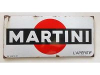 【お取り寄せ可・一点限り】MARTINI マルティーニ アンティーク サインポスター 希少なヴィンテージ看板 1968年製 フランスから