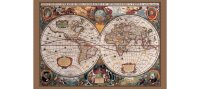 17世紀の世界地図 マップ 91 x 61 cm