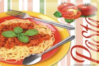 アンティーク風サインプレート　イタリア　パスタ Pasta　30ｘ20cm【カラー・マルチ】