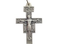 【4サイズ】イタリア製 ロザリオ ペンダントトップ サン・ダミアーノの十字架 シルバー925