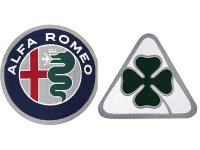 【4種】Alfa Romeo アルファロメオ ワッペン 刺繍タイプ クアドリフォリオ・ヴェルデ