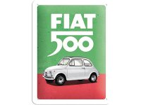 アンティーク風サインプレート イタリア FIAT 500 20ｘ15cm