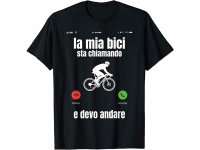 【10色展開】イタリア語おもしろTシャツ 「自転車が呼んでいる、だから行かないと」メンズ レディス S-XXXL、キッズ 2-12歳 サイクリスト向け