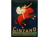 アンティーク風ポスター CINZANO チンザノ 21 x 29,7cm