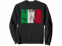 【5色展開】イタリア語トレーナー ユニセックス「ヴィンテージ風イタリア国旗」メンズ レディス S-XXL