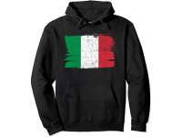 【5色展開】イタリア語プルオーバー パーカー ユニセックス「イタリア国旗」メンズ レディス S-XXL