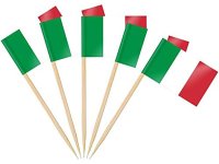 イタリア旗 つまようじ旗 フードピック フラッグピック 100本 / 200本