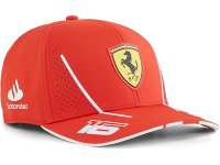 Ferrari スクーデリア・フェラーリ ベースボールキャップ 2024  シャルル・ルクレール キャップ 赤