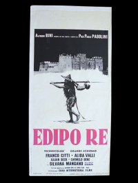 イタリア　映画　アンティークポスター Edipo Re (1967年) アポロンの地獄 ピエル・パオロ・パゾリーニ アリダヴァリ 33 x 70 cm locandine