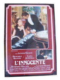 イタリア　映画　アンティークポスター　L'innocente (1976年) イノセント ルキノ・ヴィスコンティ 50 x 70 cm FOTO BUSTE