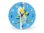 画像1: 2柄展開 BARILLA 壁掛け時計 30 cm バリッラ【カラー・ブルー】【カラー・イエロー】【カラー・マルチ】 (1)