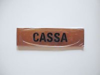 イタリア語表記貼付けタイプ レジ CASSA 【カラー・イエロー】【カラー・ブラック】