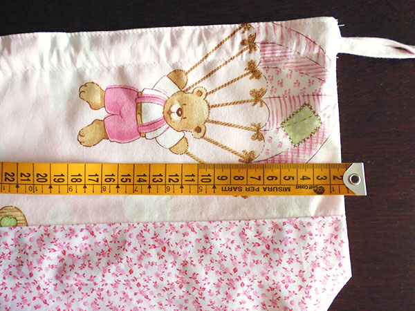 画像3: Ciuccio Milano イタリア製ベビーアイテム　巾着袋　コットン100%【カラー・ピンク】