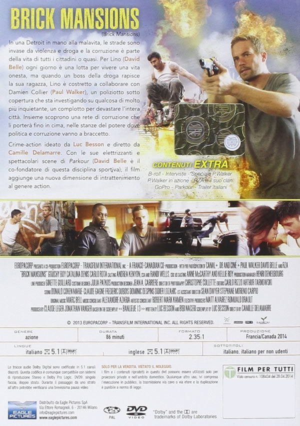 イタリア語 英語で観る映画ポール ウォーカー リュック ベッソンの フルスロットル Dvd ポール ウォーカー ダヴィッド ベル Rza Antiquarium Milano