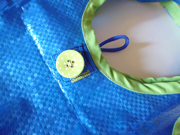 画像4: IKEARTE イタリア製イケアのガジェット　ナイロン折りたたみエコバッグ　【カラー・ブルー】【カラー・グリーン】