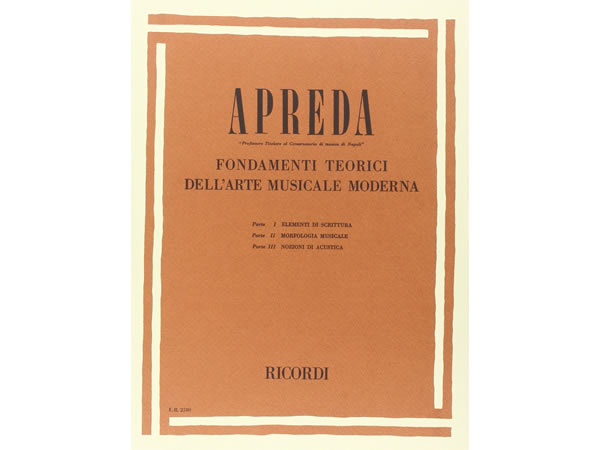 画像1: 楽譜 Apreda Fondamenti teorici dell'arte musicale moderna - APREDA - RICORDI