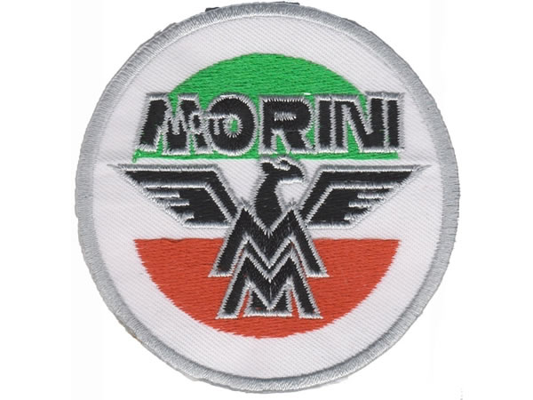 画像1: イタリア 刺繍ワッペン Moto MORINI 【カラー・ホワイト】【カラー・レッド】【カラー・グリーン】