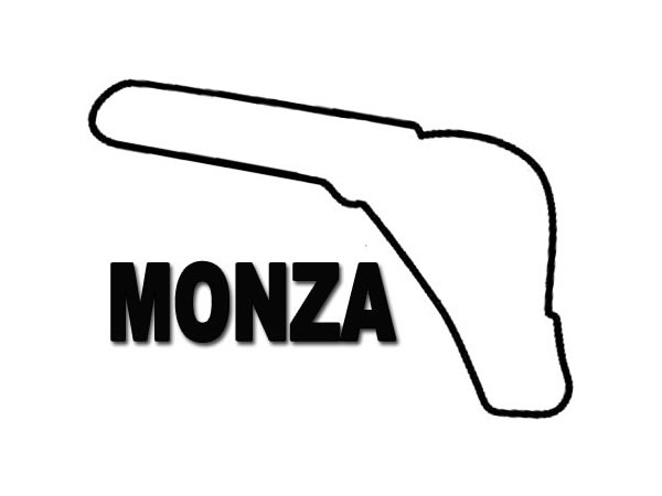 画像1: イタリア ステッカー サーキット モンツァ【カラー・ブラック】