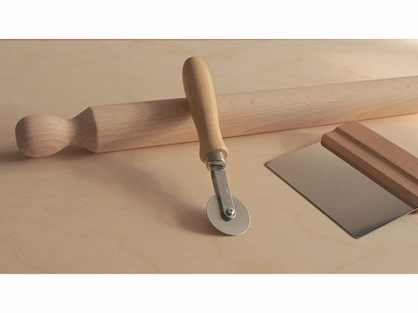 画像1: 手打ちパスタ用　麺棒、麺打ち板、カッター、スパトラセット