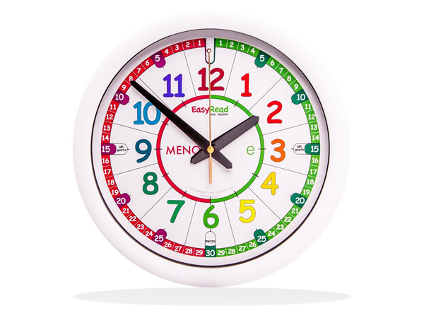 画像1: イタリア語を学ぼう サイレント掛け時計【カラー・マルチ】【カラー・ホワイト】