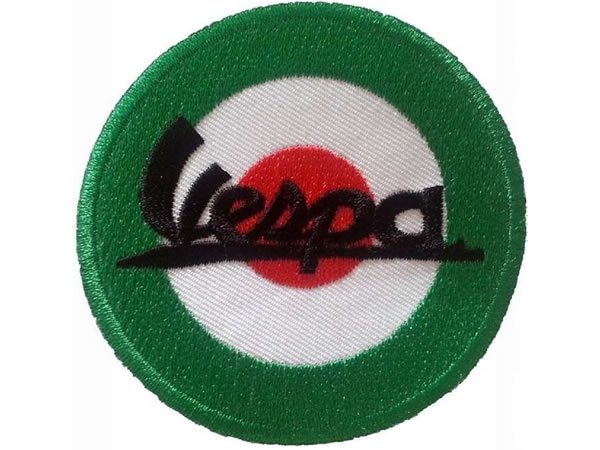 画像1: イタリア 刺繍ワッペン Vespa 【カラー・ホワイト】【カラー・レッド】【カラー・グリーン】