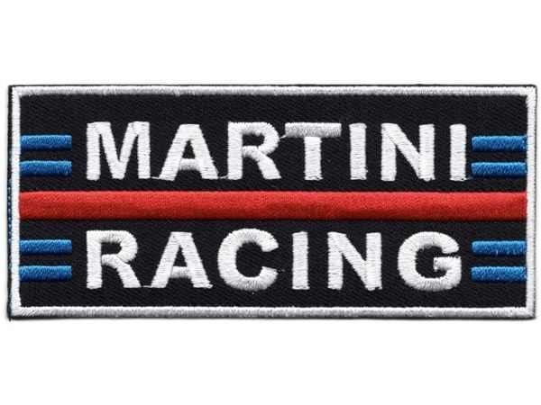画像1: イタリア 刺繍ワッペン MARTINI RACING サイズ大 【カラー・ホワイト】【カラー・レッド】【カラー・ブラック】