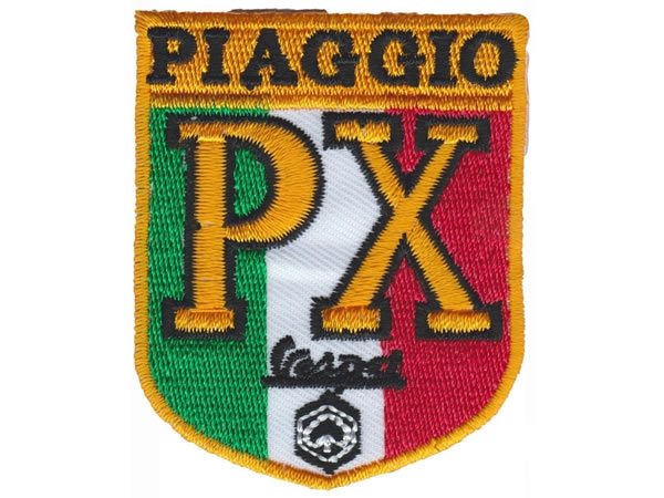 画像1: イタリア 刺繍ワッペン Vespa Piaggio 【カラー・イエロー】【カラー・ホワイト】【カラー・レッド】【カラー・グリーン】