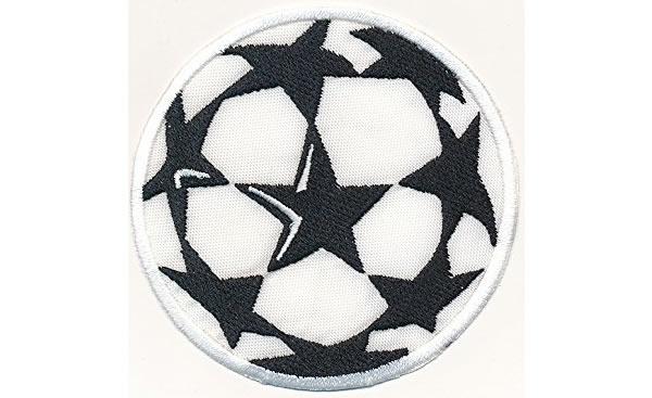 画像1: 刺繍ワッペン サッカーボール CHAMPIONS LEAGUE【カラー・ホワイト】【カラー・ブラック】