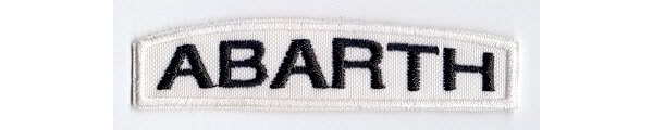 画像1: イタリア 刺繍ワッペン ABARTH【カラー・ホワイト】【カラー・ブラック】