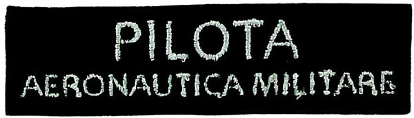 画像1: イタリア 刺繍ワッペン Pilota Aeronautica Militare 【カラー・ブラック】【カラー・ホワイト】
