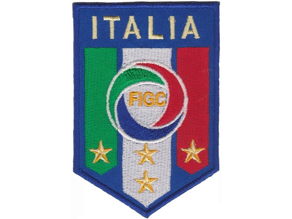 画像1: イタリア 刺繍ワッペン FIGC ITALIA 【カラー・イエロー】【カラー・ホワイト】【カラー・レッド】【カラー・グリーン】【カラー・ブルー】