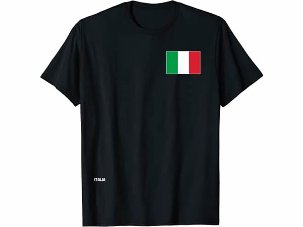 画像1: 【10色展開】イタリア語Tシャツ 「イタリア国旗」メンズ レディス S-XXXL、キッズ 2-12歳