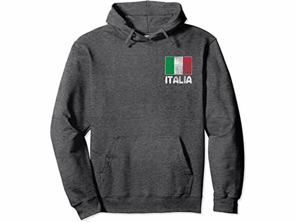 画像3: 【5色展開】イタリア語プルオーバー パーカー ユニセックス「イタリア国旗」メンズ レディス S-XXL