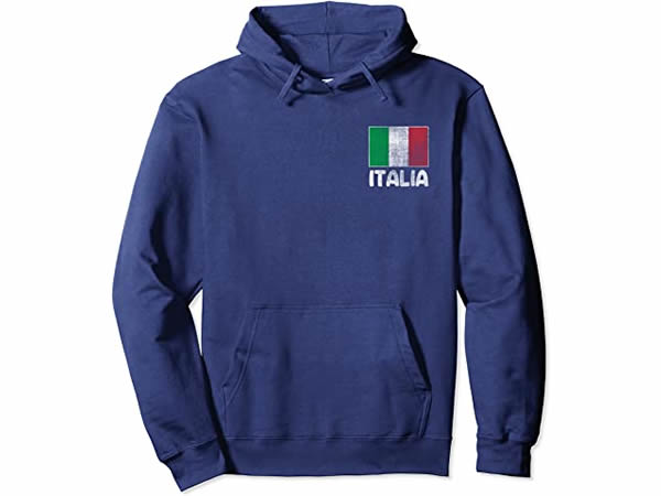 画像2: 【5色展開】イタリア語プルオーバー パーカー ユニセックス「イタリア国旗」メンズ レディス S-XXL