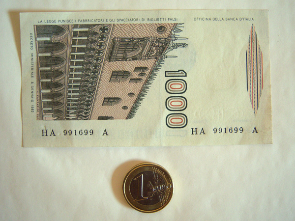 画像4: イタリアのリラ紙幣　1000リラ　マルコ・ポーロ 【カラー・ブラウン】