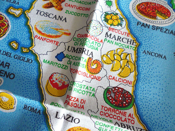画像4: イタリア・お菓子マップ☆イタリア製コットン大判タペストリー　【カラー・マルチ】