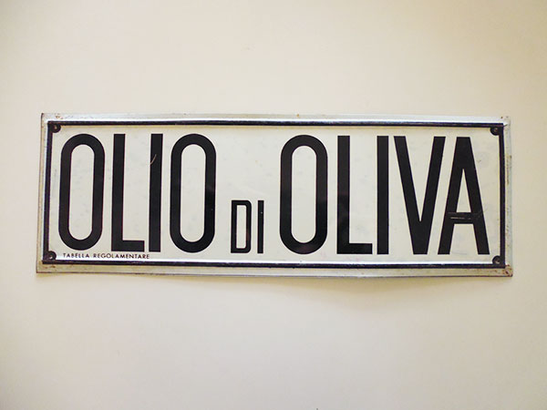 画像1: 【一点限り】アンティーク サインプレート　OLIO DI OLIVA【カラー・ブラック】【カラー・ホワイト】
