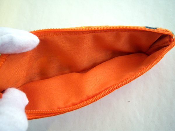 画像5: 刺繍いっぱいの可愛いペンケース　小物入れにも　【カラー・マルチ】【カラー・オレンジ】