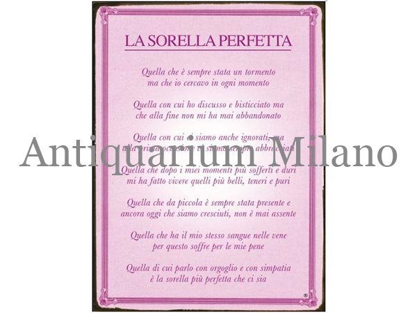 画像1: イタリア語パネル　完璧な姉妹　LA SORELLA PERFETTA　【カラー・ピンク】 (1)