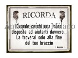 画像: イタリア語パネル　覚えておけ…　RICORDA　【カラー・イエロー】