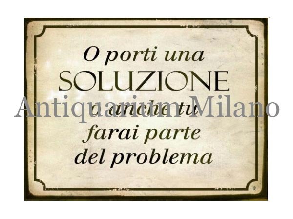 画像1: イタリア語パネル　解決するか、それとも…　O porti una SOLUZIONE...　【カラー・イエロー】 (1)
