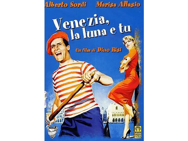 画像1: イタリア語で観るイタリア映画 アルベルト・ソルディ 「ベニスと月とあなた Venezia La Luna E Tu」　DVD  【B2】【C1】 (1)