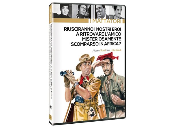 画像1: イタリア語で観るイタリア映画 アルベルト・ソルディ 「Riusciranno I Nostri Eroi A Ritrovare L'Amico Misteriosamente Scomparso In Africa?」　DVD  【B2】【C1】 (1)
