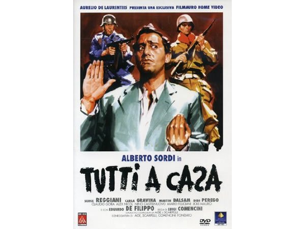 画像1: イタリア語で観るイタリア映画 アルベルト・ソルディ 「Tutti A Casa」　DVD  【B2】【C1】 (1)