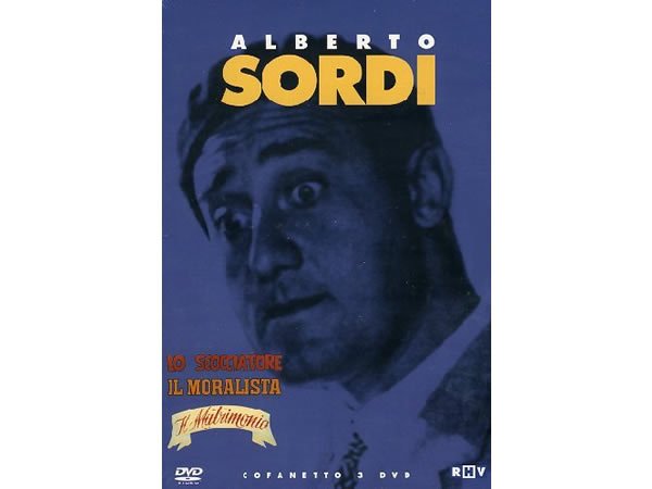 画像1: イタリア語で観るイタリア映画 アルベルト・ソルディ 「Cofanetto: Il Matrimonio Lo Scocciatore Il Moralista」 3枚組　DVD  【B2】【C1】 (1)