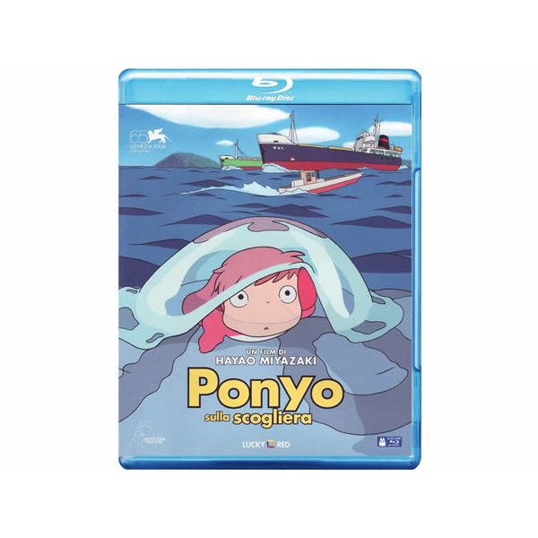 画像2: イタリア語などで観る、宮崎駿の「崖の上のポニョ」DVD / Blu-ray 【B1】 (2)