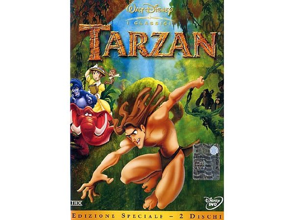 画像1: イタリア語などで観るディズニーの「ターザン」 DVD 2枚組【A2】【B1】 (1)