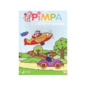 画像: イタリア語で観るイタリアのアニメ映画 ピンパ「Pimpa e l'aeroplanino」 DVD【A1】【A2】【B1】【B2】