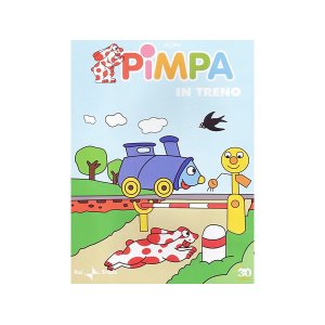 画像: イタリア語で観るイタリアのアニメ映画 ピンパ「Pimpa in treno」 DVD【A1】【A2】【B1】【B2】